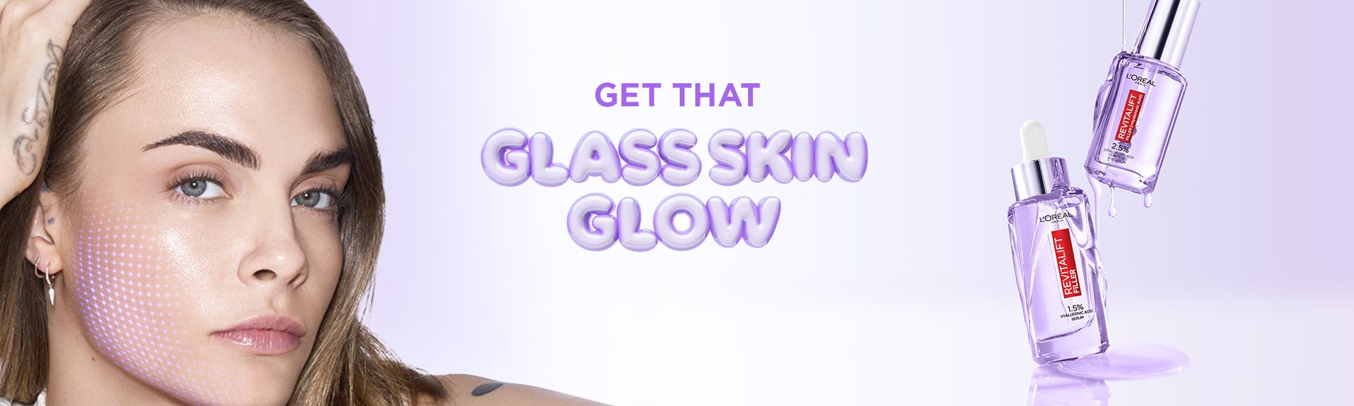 Glass Skin Glow Banner