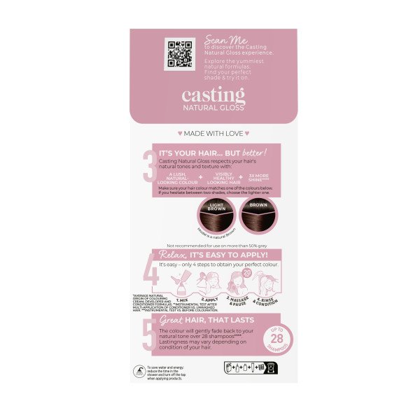 423 Chestnut Brown Semi Permanent Hair Dye 2