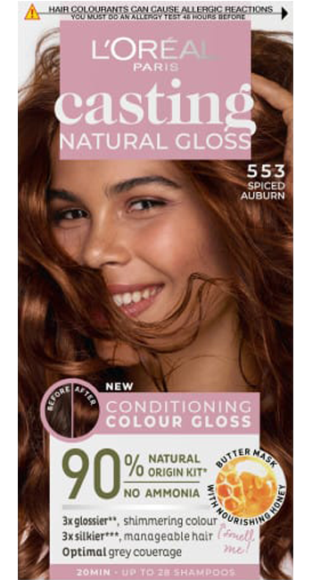 Casting Natural Gloss 553 Spiced Auburn Semi Permanent Hair Dye| Hair Colour  | L'Oréal Paris