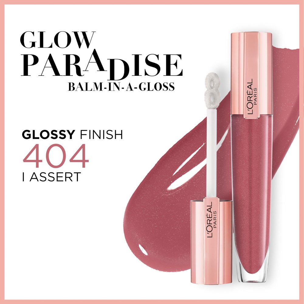 Glow Paradise Balmin 404 Assert Lip Gloss Lip Makeup L'Oréal Paris