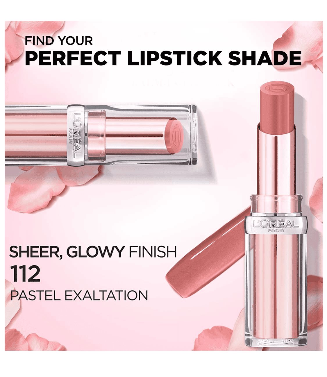 112 Pastel Exaltation Tinted Lipstick Balm Lipstick L'Oréal Paris