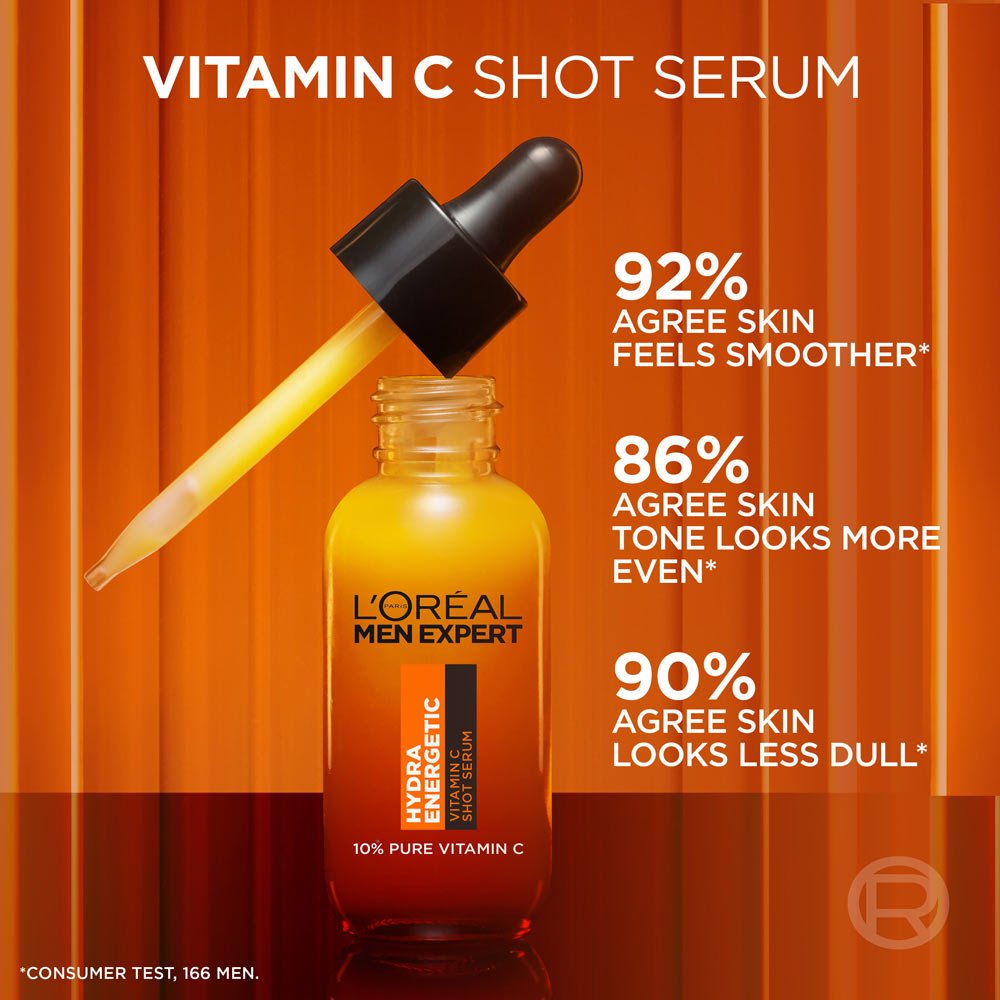 Vitamin C Shot Serum for Dull Skin Mens Skincare L'Oréal Paris