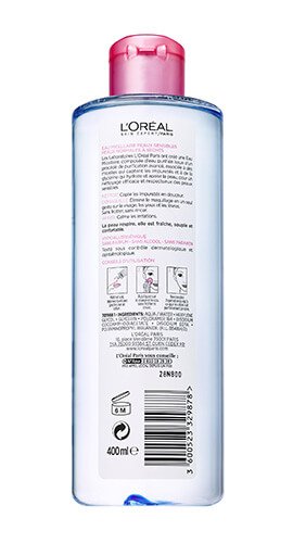 L‘Oreal Paris Mizellenwasser 400ml – Sanfter Make-up-Entferner Für Normale Bis Trockene, Empfindliche Haut