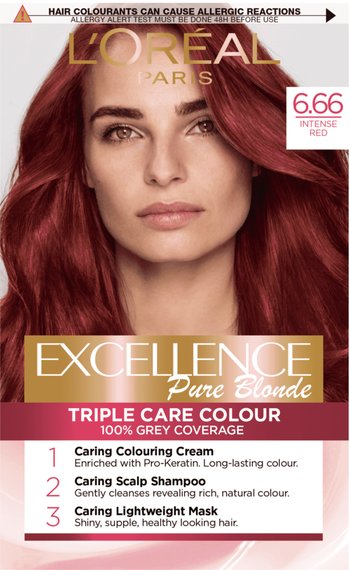 Loreal red best sale hair dye