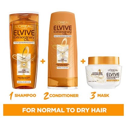 L'Oreal Elvive Extraordinary Oil Coconut Hair Mask - product range