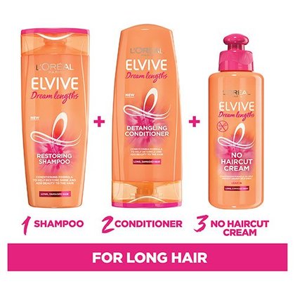 L'Oreal Elvive Dream Lengths No Haircut Cream - product range