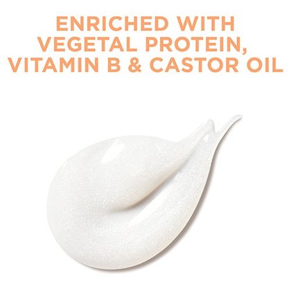 L'Oreal Elvive Dream Lengths No Haircut Cream, sales claim - enriched with vegetal protein, vitamin B and castor oil