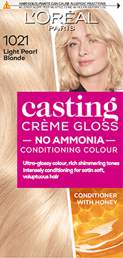 Casting Creme Gloss 1021 Light Pearl Blonde Semi Permanent Hair Dye Hair Colour L Oreal Paris Think i need to leave it on the ends. casting creme gloss 1021 light pearl