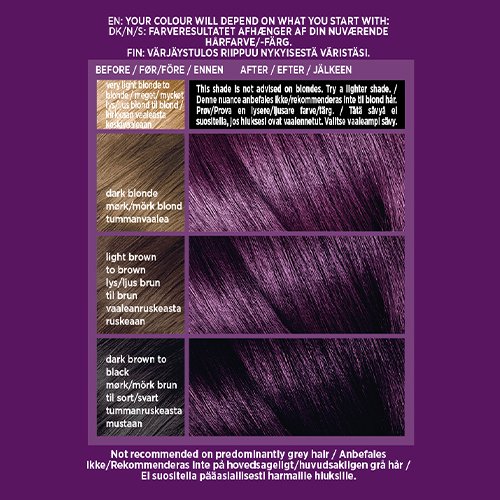 Colorista Permanent Gel Hair Colour Plum Permanent Gel Hair Dye L