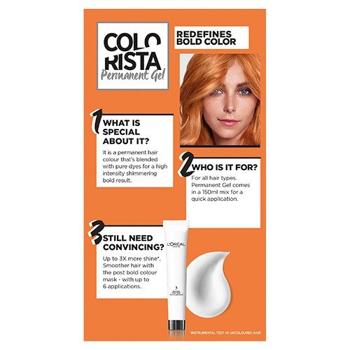 Colorista Copper Permanent Gel Hair Dye Hair Colour L'Oréal Paris