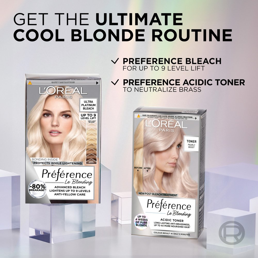 Le Blonding Acidic Toner, Pearly Boost Hair Colour L'Oréal Paris