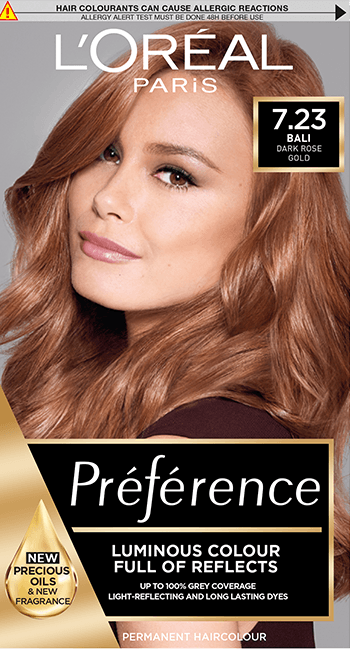 Préférence 7.23 Bali Dark Rose Gold Brown Permanent Hair Dye | Hair