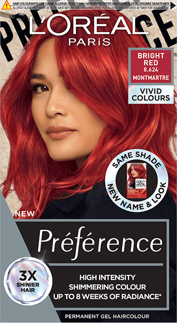 Préférence Vivids Bright Red 8.624 Permanent Hair Dye | Hair Colour |  L'Oréal Paris