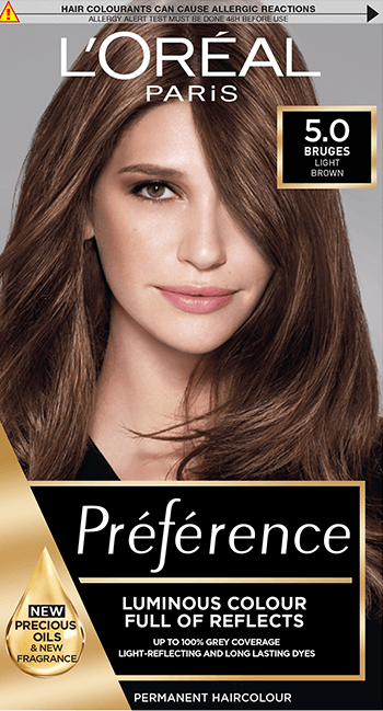 Préférence 5.0 Bruges Light Brown Permanent Hair Dye | Hair Colour | L