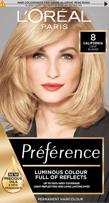 Préférence 8 California Light Blonde Permanent Hair Dye ...
