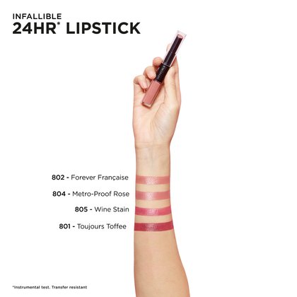 Infallible 2 Step Lipstick 800 Range Shades