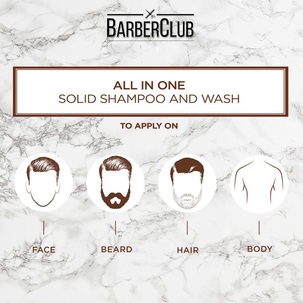 Men Expert Barber Club Body Hair Beard Wash 3