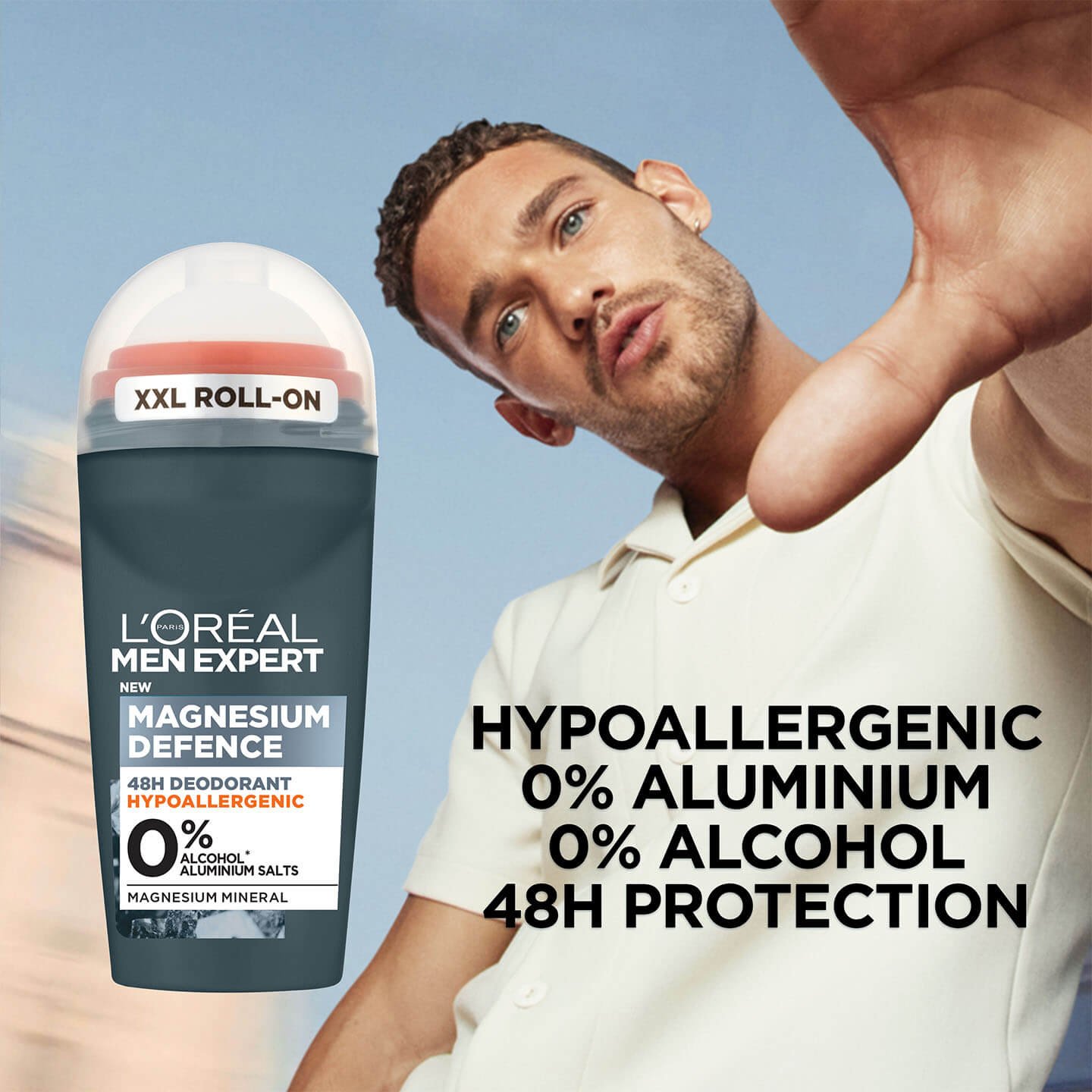 Magnesium Defence Hypoallergenic RollOn Deodorant L'Oréal Paris