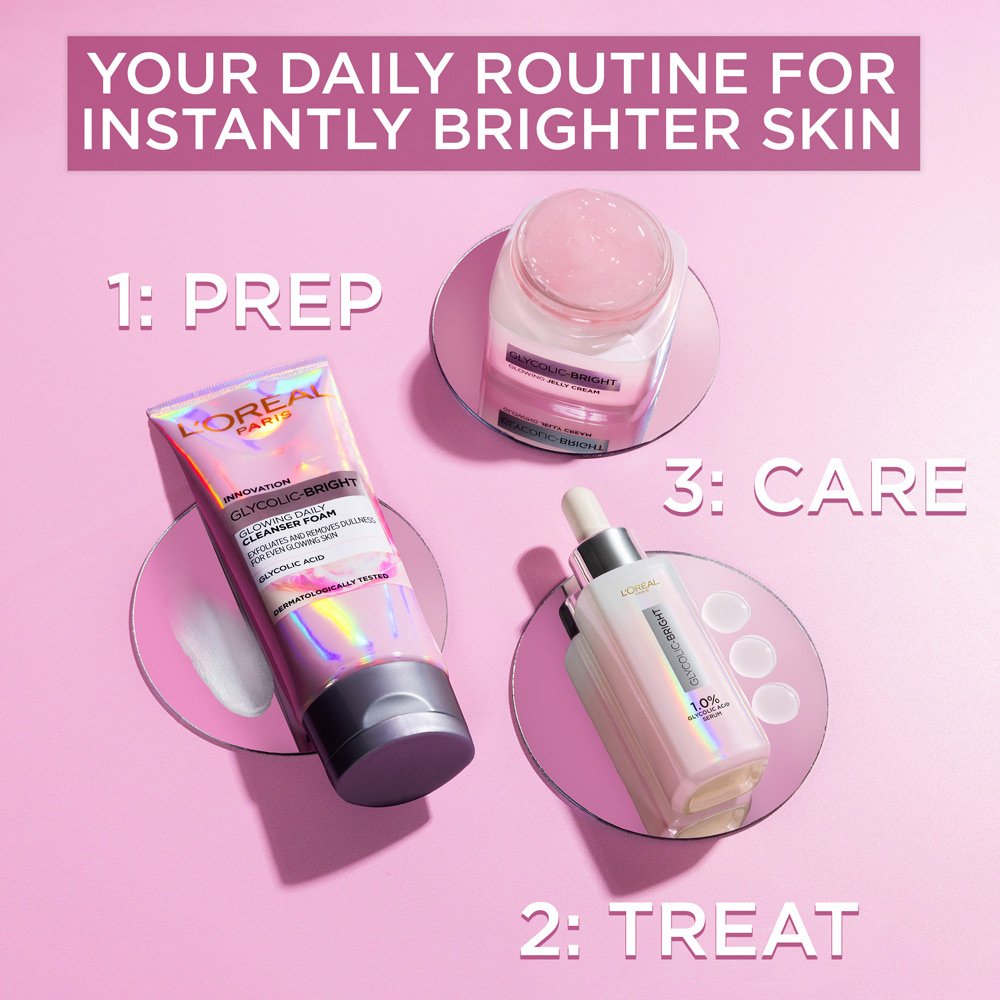 Glycolic Bright Products Steps