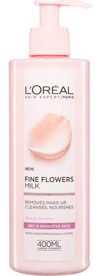 Fine Flowers Cleansing Milk for Dry & Sensitive Skin 400ml