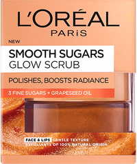 L'Oréal Paris Smooth Sugar Glow Grapeseed Face and Lip Scrub